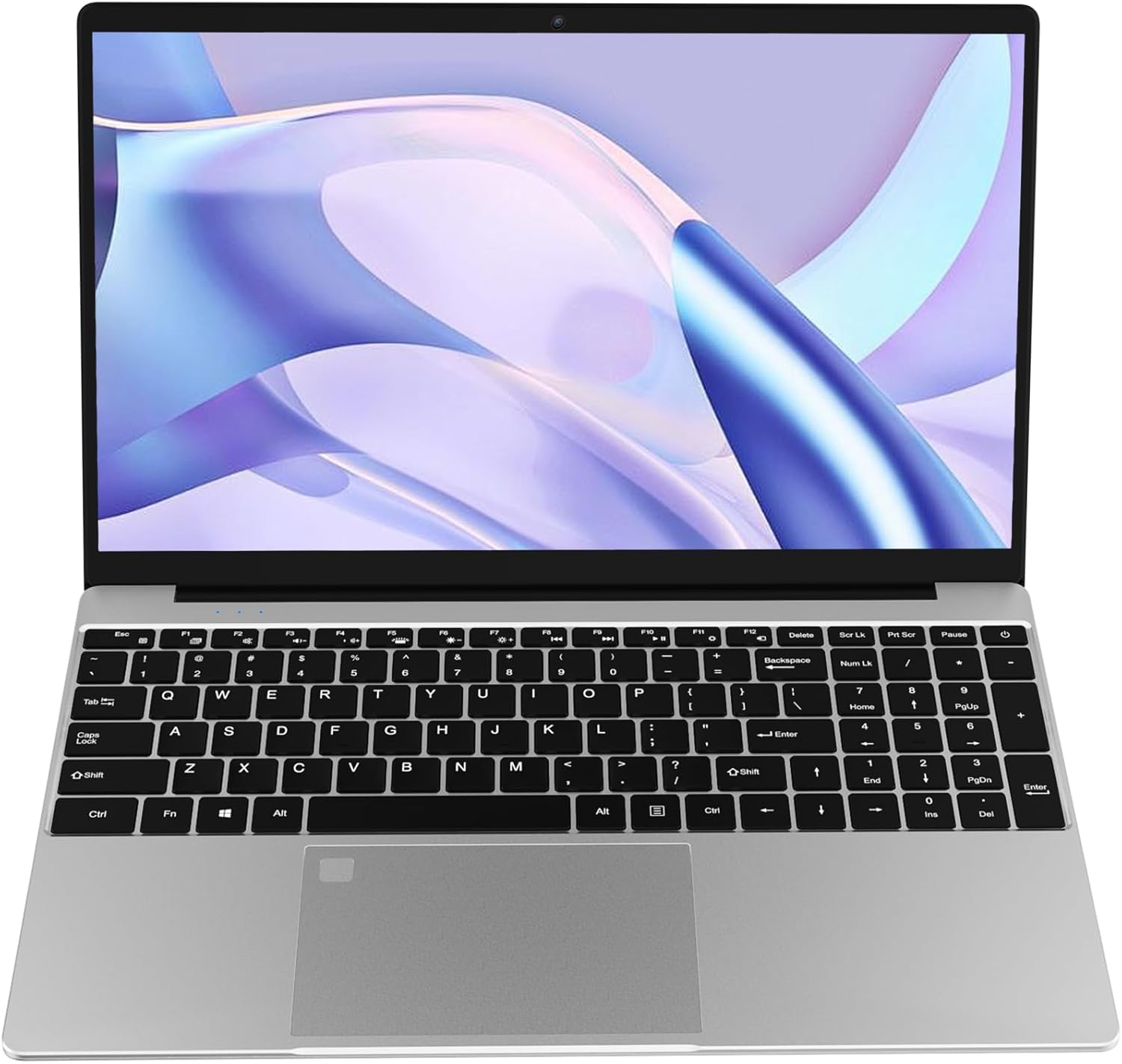 15.6″ Laptop Computer Notebook, 4-Core N95 Processor, FHD Display, Backlit Keyboard, Fingerprint, Webcam, Bluetooth, WiFi, Win 11 Pro, 10TB Upgradeable, T152A, 8GB RAM, 512GB SSD, Silver