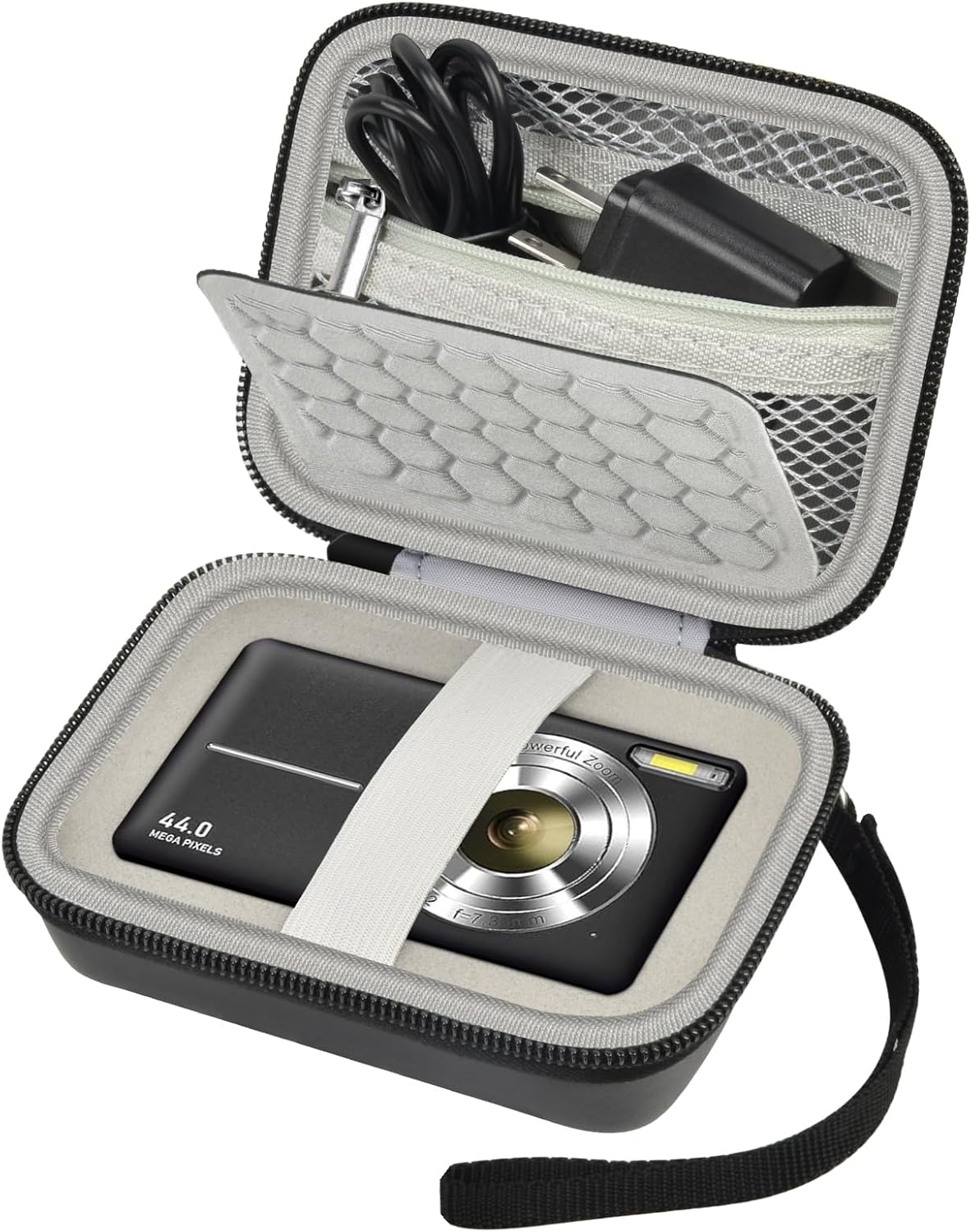 Comecase Carrying & Protective Case for Digital Camera, for CAMKORY/for Kodak Pixpro/for Canon PowerShot ELPH 180/190 / for Sony DSCW800 DSCW830 Cameras for Travel – Black