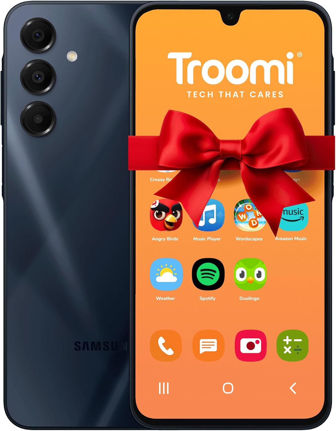 Troomi Phone for Kids and Teens – Galaxy A16 – Parental Controls, GPS Tracking, Text Monitoring & Content Filtering, 10,000+ Apps – Monthly Service and Activation Required