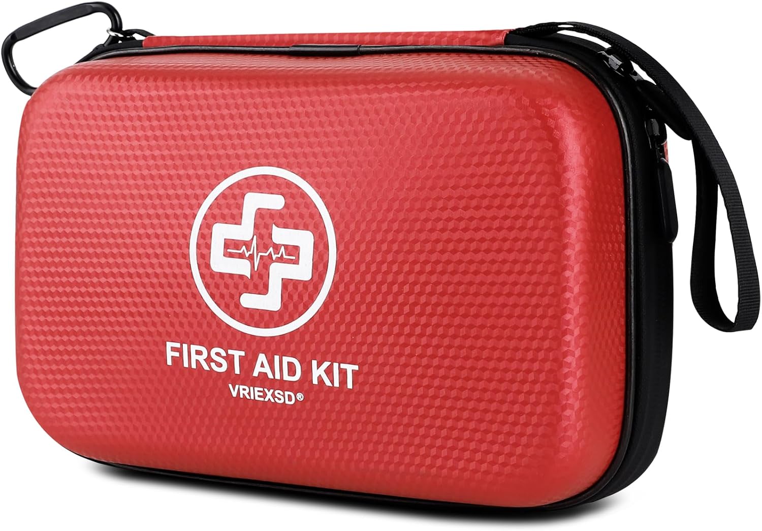Premium First Aid Kit, 320 Piece Waterproof Hard Shell Eva First Aid Kit for Home, Camping, Cars, Hiking, Travel, Businesses & Outdoor Emergencies – Emergency Medical Kits (Red)