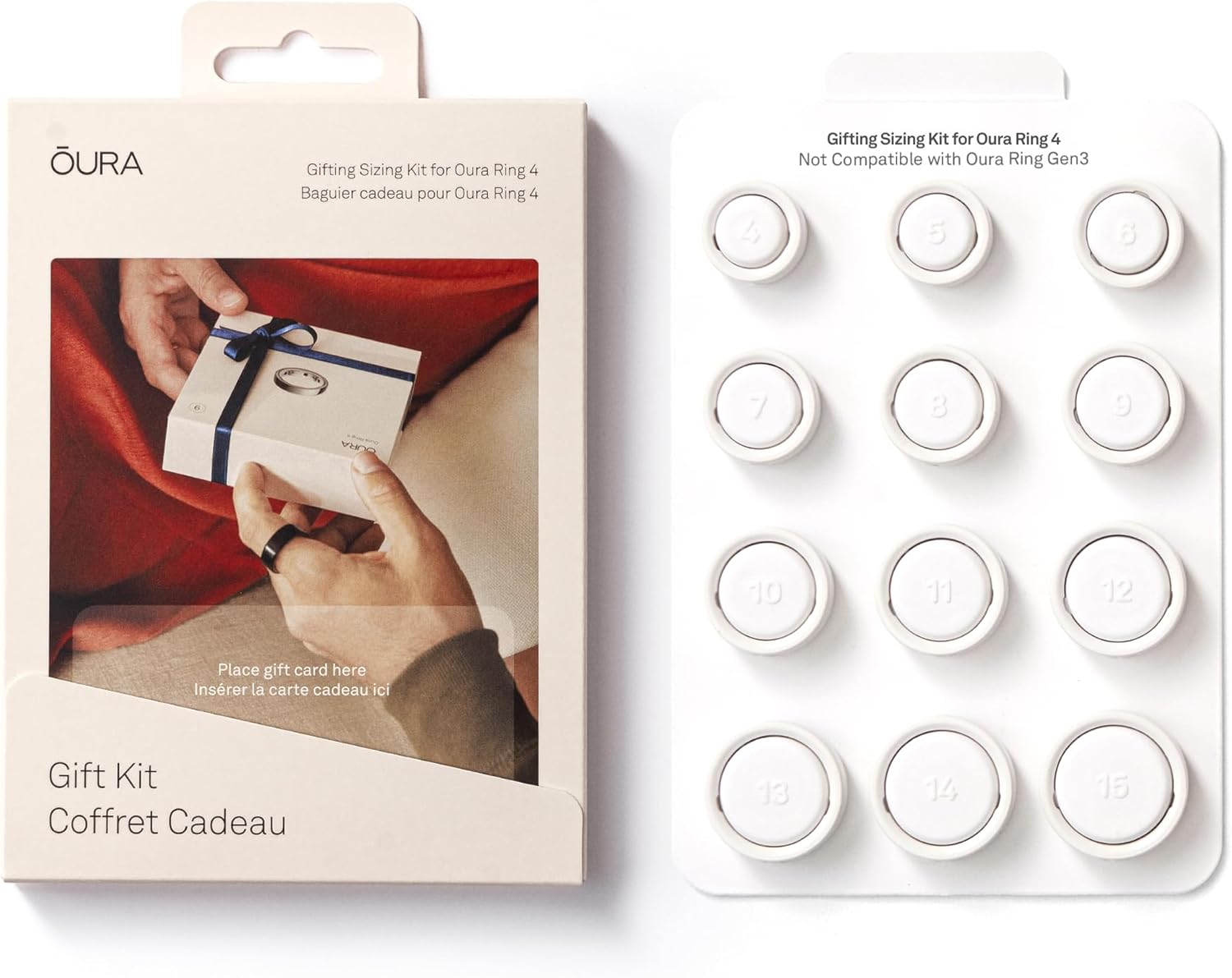 Oura Ring 4 Gifting Sizing Kit – Unique Sizing – Give The Gift of Health