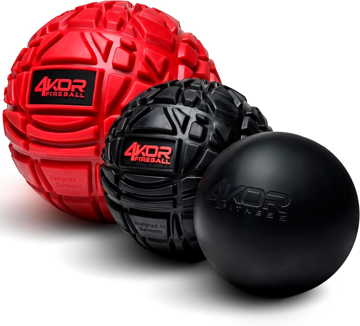 4KOR Massage Balls for Trigger Point Therapy – Myofascial Release Ball – Muscle Relief for Back, Neck, Shoulder, Foot Pain – Fitness Massage Balls for Mobility – Deep Tissue Release Ball