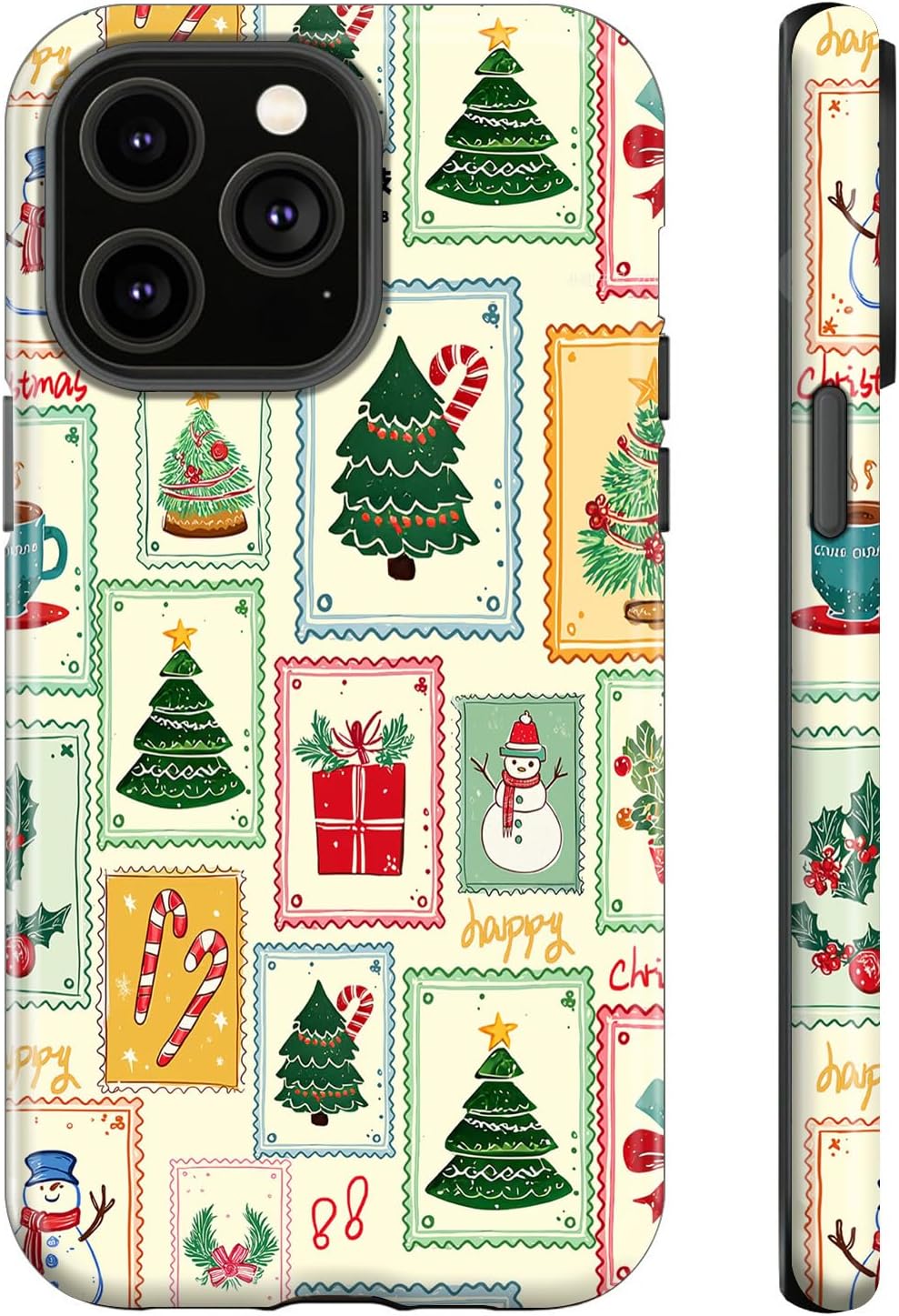 Generic Case Compatible with iPhone 11,Merry Christmas Phone Case for Girl Women Men Boys,Dual-Layer Hard Shell+Silicone Cover-Shockproof Protective Case