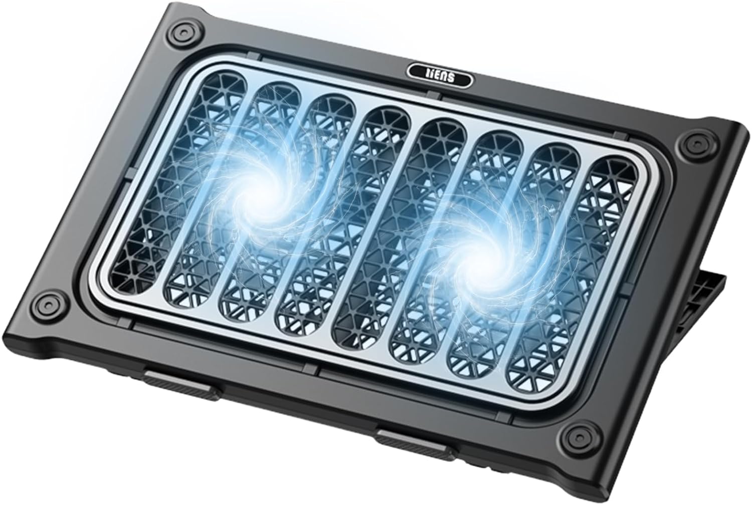 LIENS Laptop Cooling pad Laptop Cooler Stand Laptop Fan Cooling pad for 12-15.6 Inch Laptop Notebooks, 2 Quiet Fans,7 Angle Adjustable Laptop Cooling Stand Black