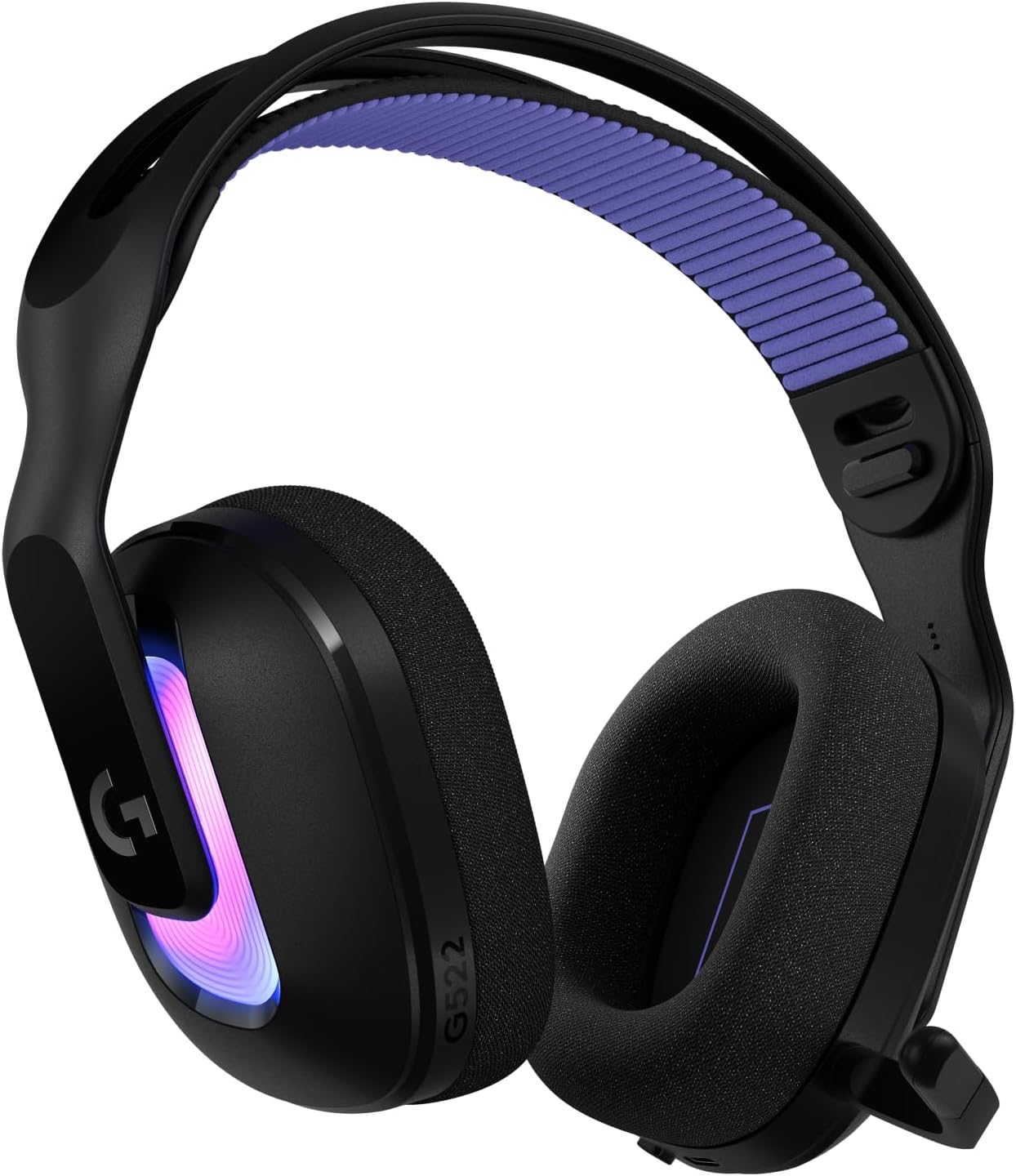 Logitech G522 Lightspeed Wireless Gaming Headset, LIGHTSYNC RGB, Full Bandwidth Mic & Advanced Synchronized Audio, Tri-Connectivity with Lightspeed, Bluetooth, USB-A to USB-C for PC – Black