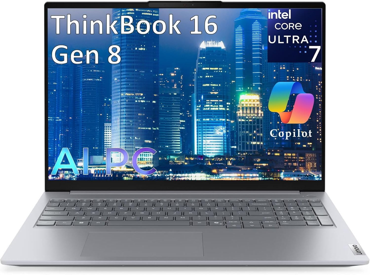 Lenovo ThinkBook 16 Gen 8 16″ FHD+ Business AI PC Laptop Computer, Intel 16-Core Ultra 7 255H (Beat i7-13900H), 16GB DDR5 RAM, 1TB PCIe SSD, WiFi 6E, Bluetooth 5.3, Fingerprint Reader, Windows 11 Pro