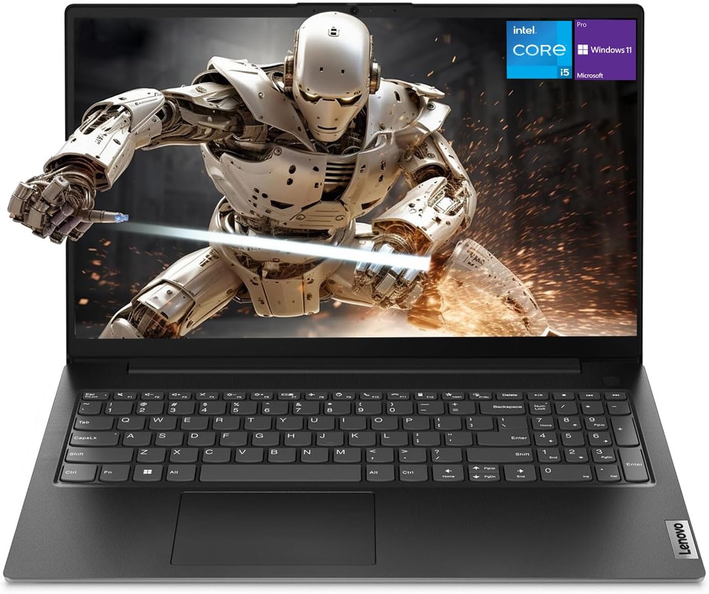 Lenovo V15 Gen 4 Business Laptop, 15.6″ FHD Display, Intel Core i5-13420H (Beat i7-1355U), HDMI, RJ45, Webcam, Numeric Keypad, Wi-Fi, Windows 11 Pro, Black (16GB RAM | 512GB SSD)