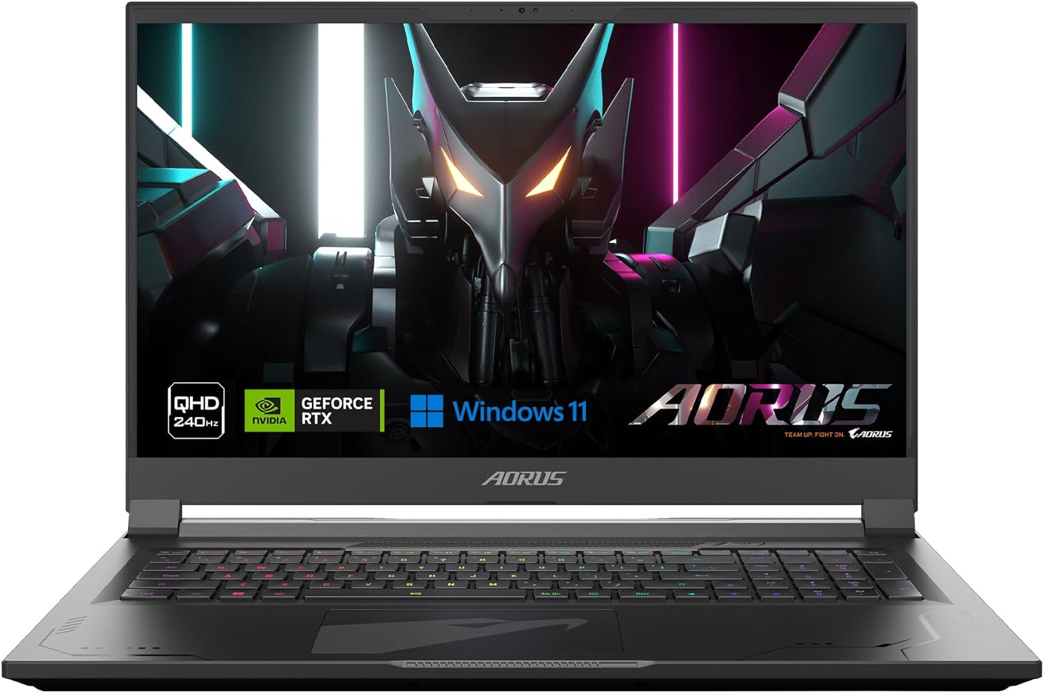 GIGABYTE AORUS 17X: 17.3″ 16:9 Thin Bezel QHD 2560×1440 240Hz, NVIDIA GeForce RTX 4080 Laptop GPU 12GB GDDR6, Intel Core i9-13980HX, 16GB DDR5 RAM, 1TB SSD, Windows 11 Pro (AORUS 17X AXF-D4US694SH)