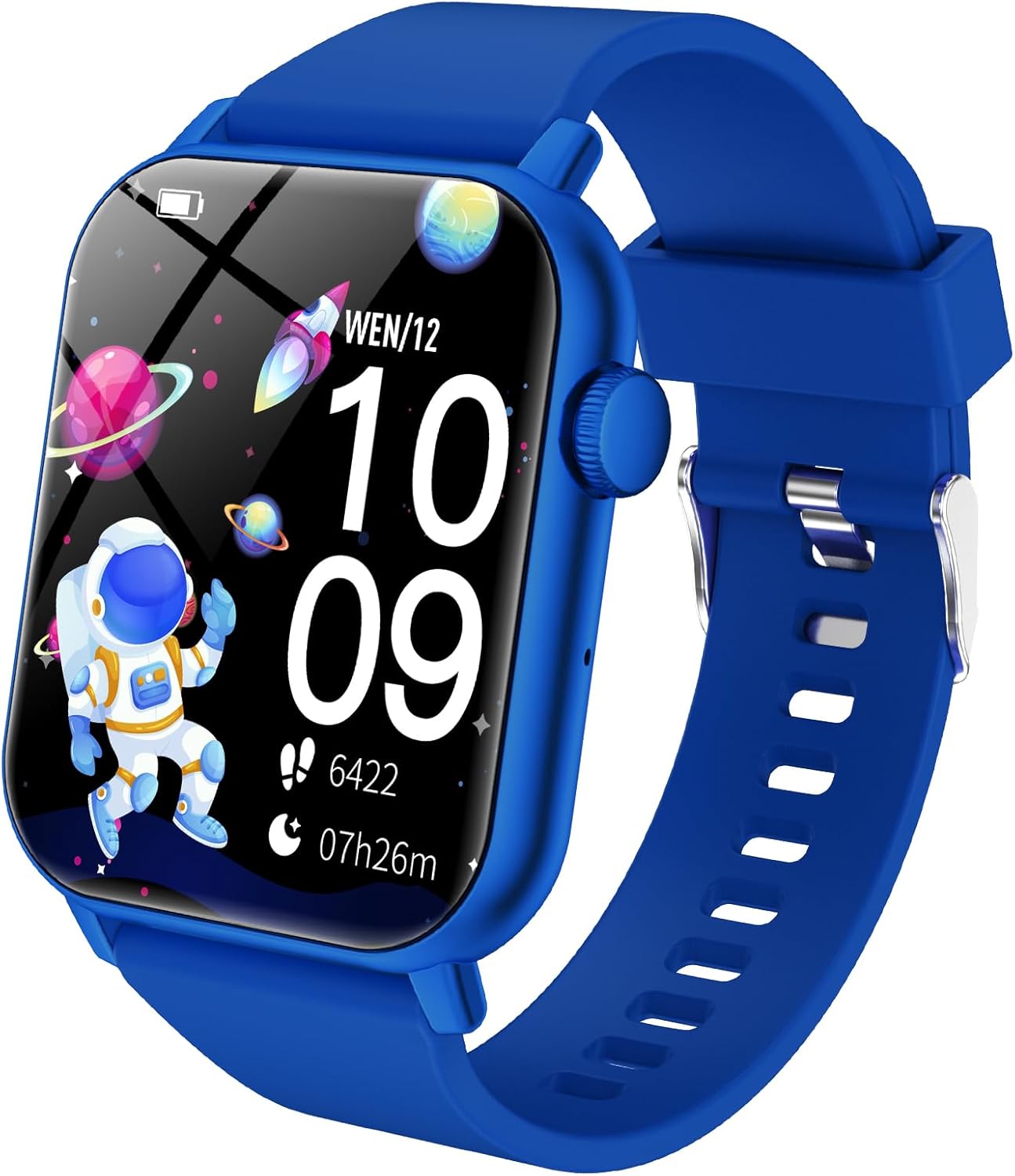 Kids Smart Watch with HD Touch Screen, IP68 Waterproof, Smart Watch for Kids with Puzzle Games, Step Counter, Heart Rate, Sleep Monitor, Flashlight, Music Player,Gift for Boys and Girls 8-12