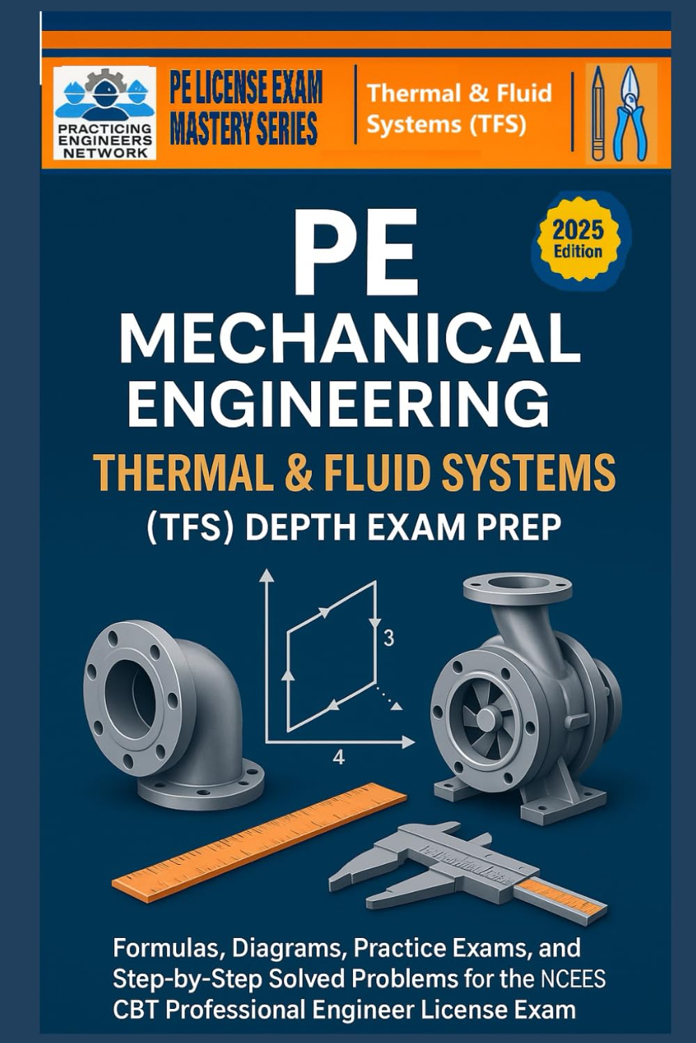 PE Mechanical Engineering Thermal & Fluids Systems (TFS) Depth Exam Prep: Formulas, Diagrams, Practice Exams, and Step-by-Step Solved Problems for the … Exam (PE License & FE Exam Mastery Series)