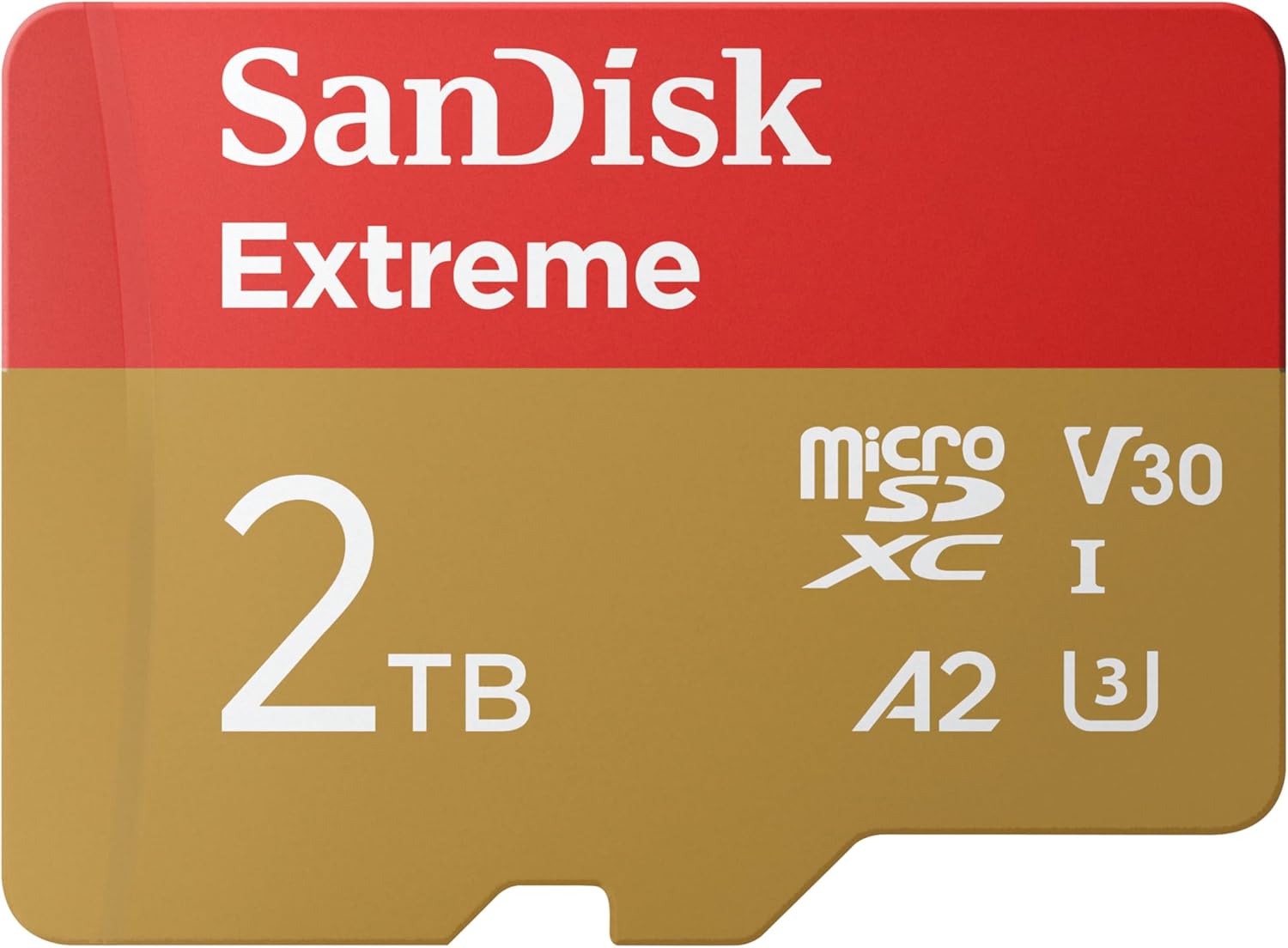 SanDisk 2TB Extreme microSDXC UHS-I Memory Card with Adapter – Up to 240MB/s, C10, U3, V30, 4K, 5K, A2, Micro SD Card- SDSQXAV-2T00-GN6MA