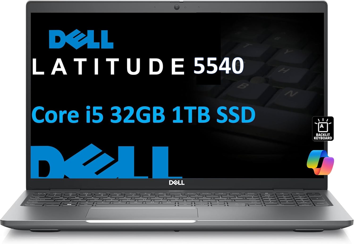 Dell Latitude 5540 5000 Business Laptop (15.6″ FHD, Intel 10-Core i5-1345U vPro (> i7-1255U), 32GB RAM, 1TB SSD), Backlit KB, 1080p FHD Webcam, 2x Thunderbolt 4, Ethernet, Win 11 Pro w/AI Copilot