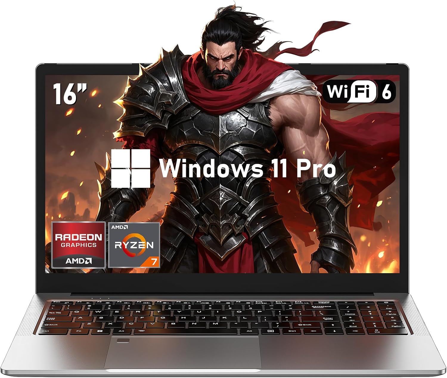 Gaming Laptop, 16 Inch Lap Top Computer 2025 with Ryzen 7 5825U Processor, 32GB DDR4, 1T SSD, Win 11 Pro, Backlit Keyboard, FHD Display 1920*1080P, WiFi 6, HDMI, for Student, Office, Business