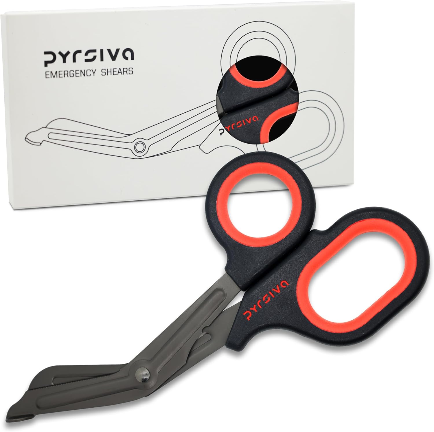 Trauma Shears – 7.5″ Fluoride-Coated Stainless Steel Bandage Scissors for Nurses, EMTs & Doctors | Professional Medical Shears for First Responders & Wound Care