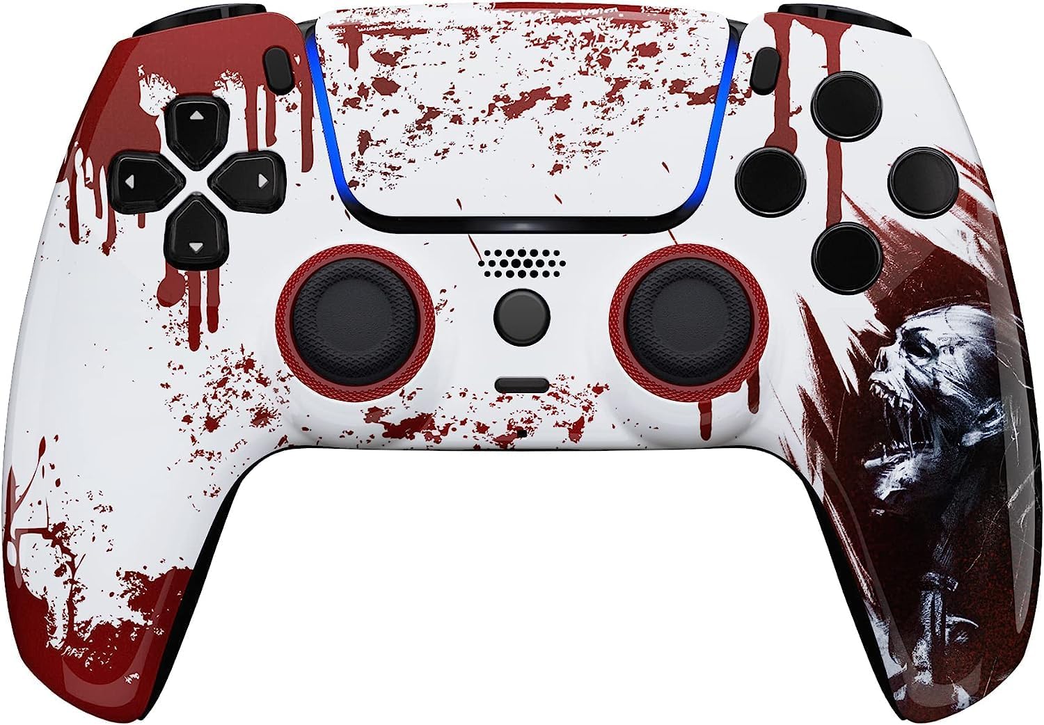 Custom Controllerzz Wireless Controller Compatible with PS5 – Multiple Designs Available (PS5 Bloody Zombie)
