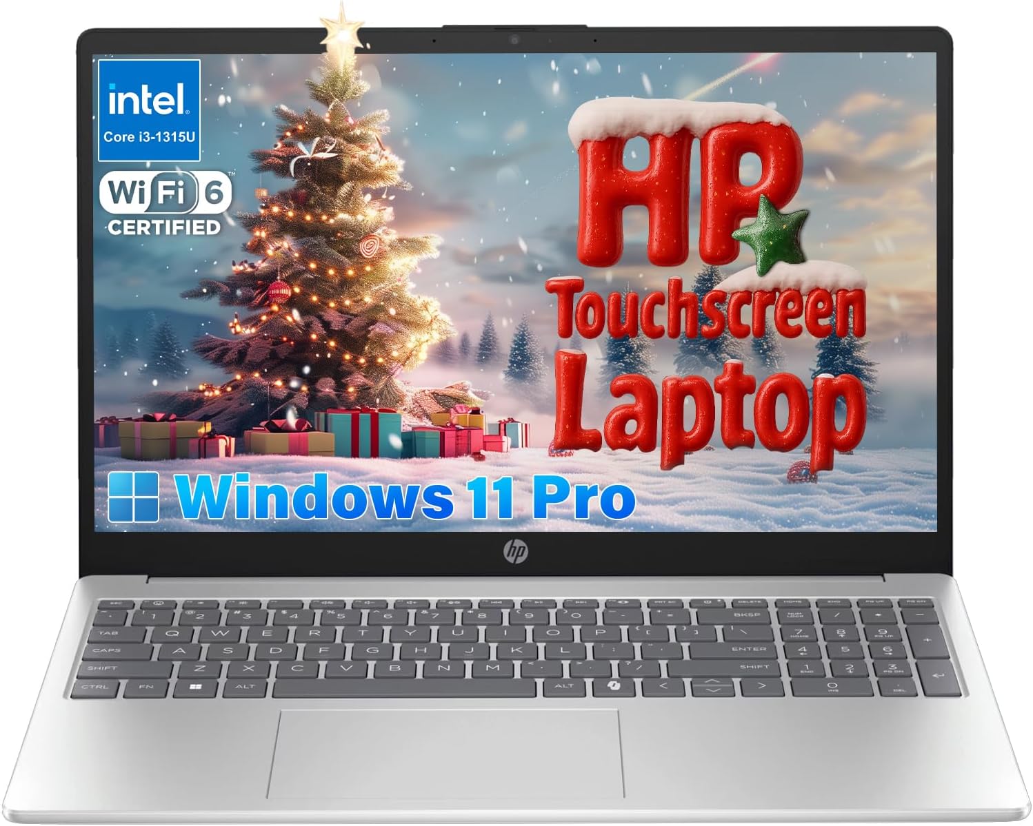 HP 2025 Flagship Touchscreen Laptop – 15.6″ Anti-Glare Touch, Intel Core i3-1315U, AI Copilot, Wi-Fi6, Fast Charge, for Business & Student, Win 11 Pro, 32GB RAM, 1TB SSD, Redragon Accessory Kit