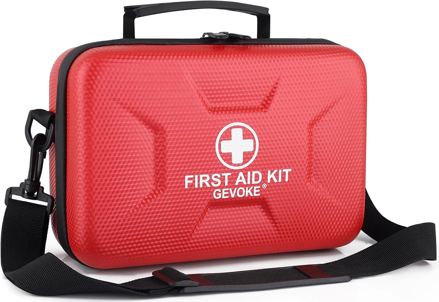 410 Piece Waterproof Hard Shell First Aid Kit for Home, Car, Travel, Camping, Truck, Hiking, Sports, Office, Vehicle & Outdoor Emergencies – Emergency Medical Kits (Red)