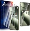 3 Pack Compatible with Moto G86/Moto G86 Power/Xiaomi 14T /14T Pro/G13/G23/G53 Honor X8a/Honor 300/Honor X6c 5G Screen Protector Tempered Glass Film.No Bubbles 9H Hardness.Easy Installation