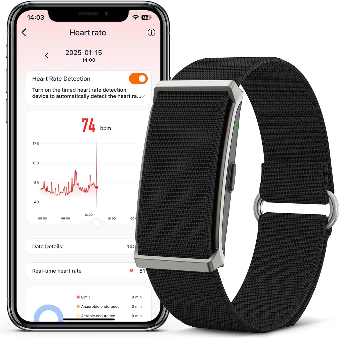 Smart Health Wristband for Women & Men – Wearable Blood Pressure Monitor,173 Sports Modes, IP68 Waterproof, Heart Rate Monitor, Sleep Tracker, Step & Calorie Counter