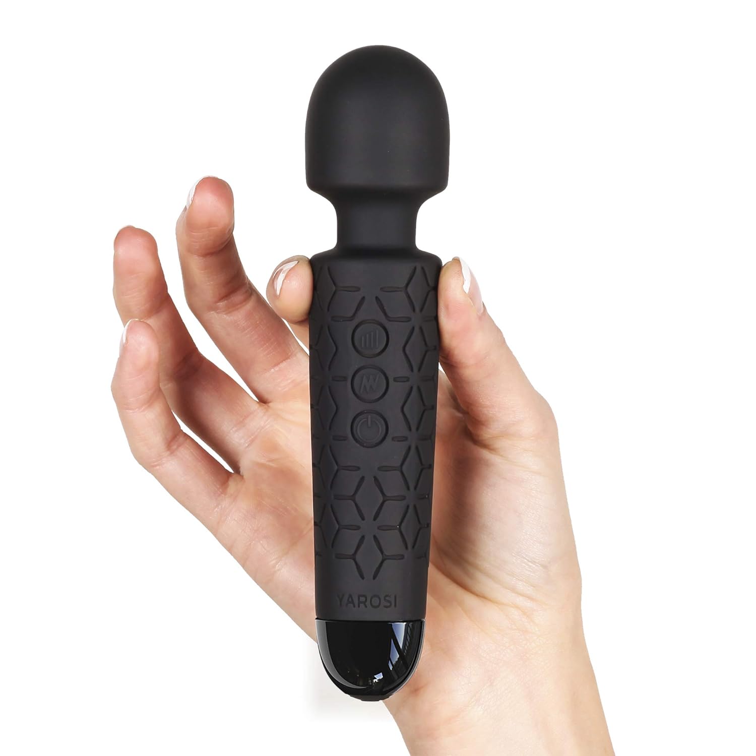 Yarosi Micro Personal Massage Wand Smallest Strongest Handheld Cordless Massager, Strong Powerful Compact Perfect For Travel, Magic Stress Away, All Body Back Legs Hand Pains Sports Recovery