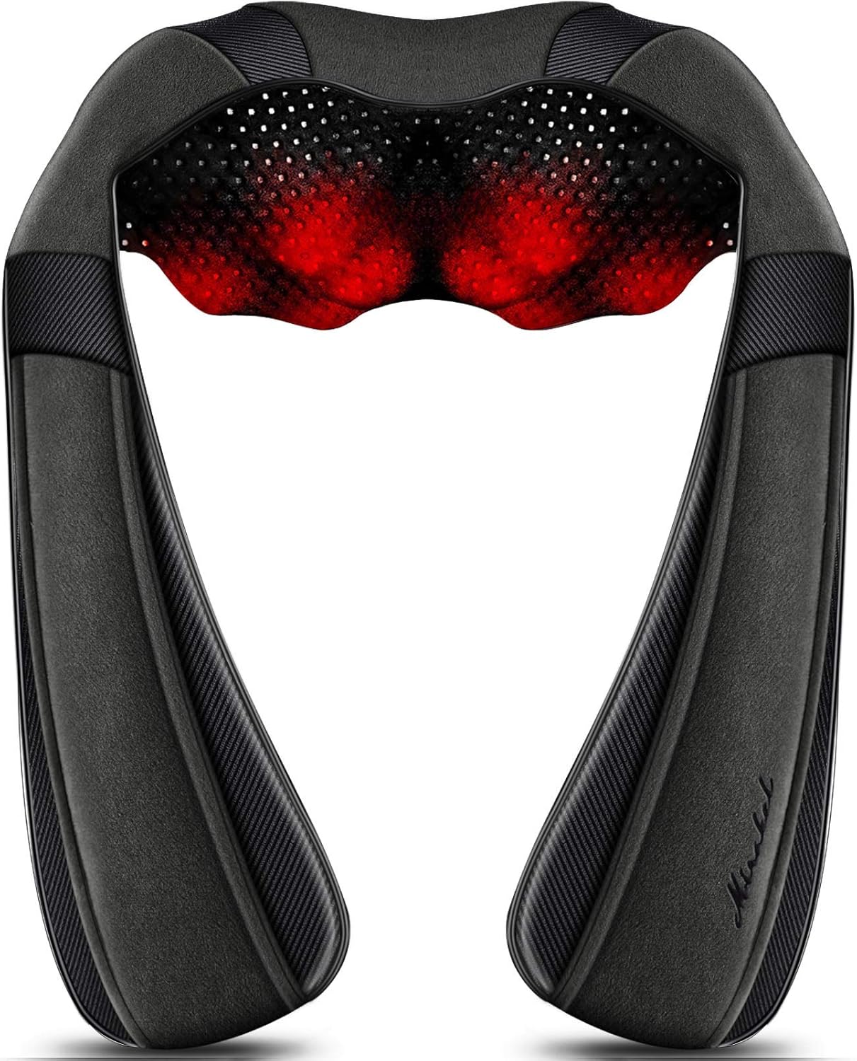 Mirakel Shiatsu Neck & Back Massager with Heat – Deep Tissue Neck, Back & Shoulder Pain Relief – Ergonomic Design Shoulder Massager, Electric Kneading Whole Body Massage Pillow Gifts for Women, Men
