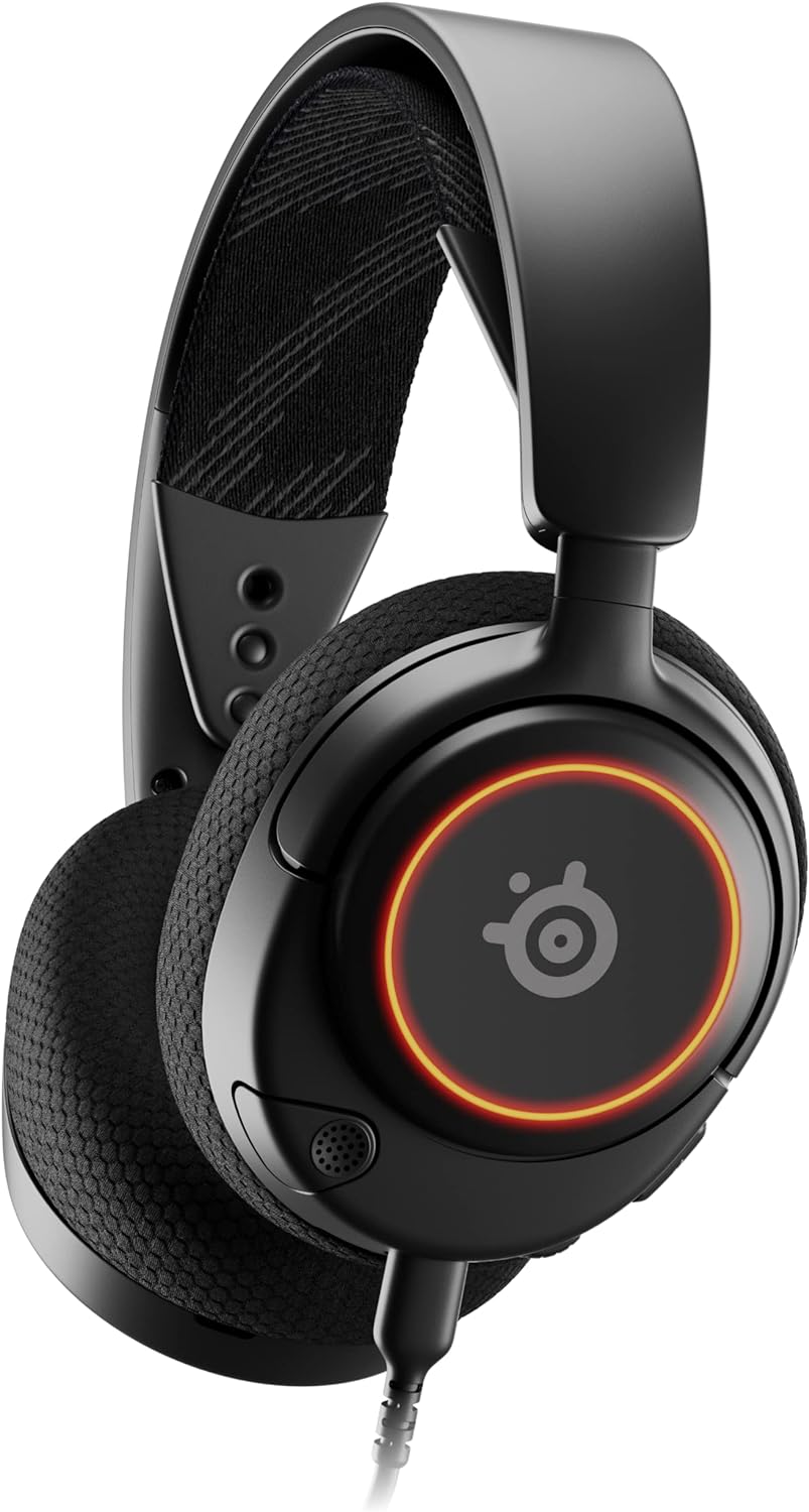 SteelSeries New Arctis Nova 3 Multi-Platform Gaming Headset – Signature Arctis Sound – ClearCast Gen 2 Mic – PC, PS5/PS4, Xbox Series X|S, Switch, Mobile,Black