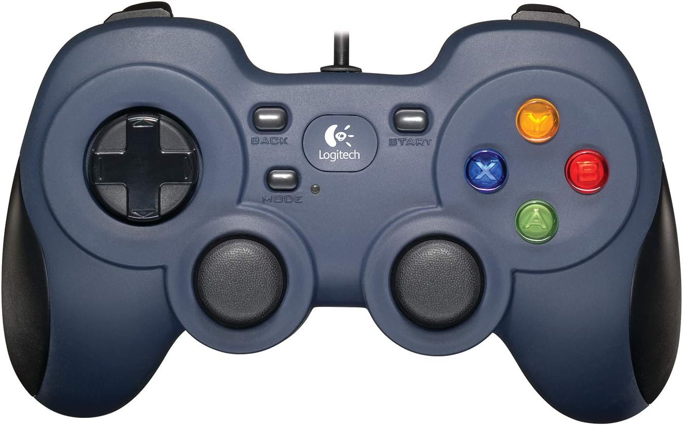 Logitech G F310 Wired Gamepad Controller Console Like Layout 4 Switch D-Pad PC – Blue/Black