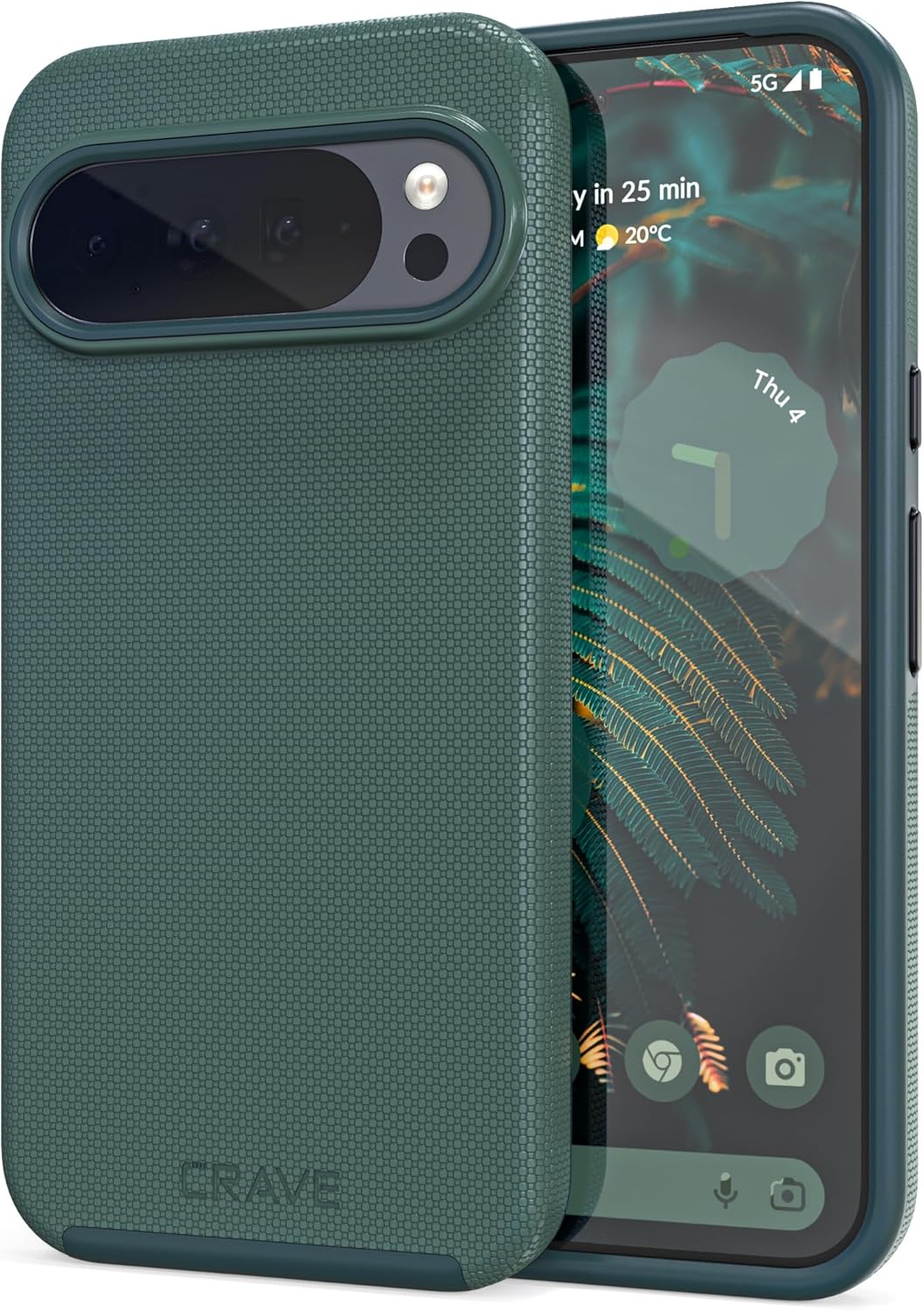 Crave for Google Pixel 10 Pro XL Case, Shockproof Protection Dual Layer Case for Google Pixel 10 Pro XL (6.8 inch) – Forest Green