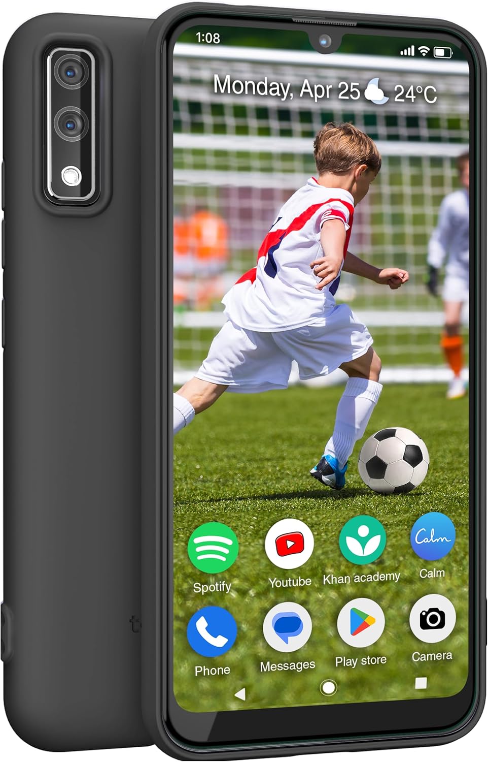 Teracube Thrive Kids Smart Phone – Safe Android Phone for Kids & Teens with Parental Controls, Block/Limit Social Media and Internet, GPS, Talk & Text, Spam Blocker (Monthly Plan Required)