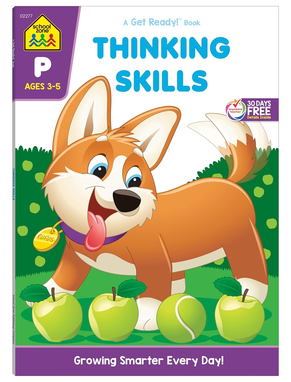 School Zone Thinking Skills Workbook: 64 Pages, Preschool, Kindergarten, Problem-Solving, Logic & Reasoning Puzzles, Ages 3 to 5 (Get Ready! Book Series)