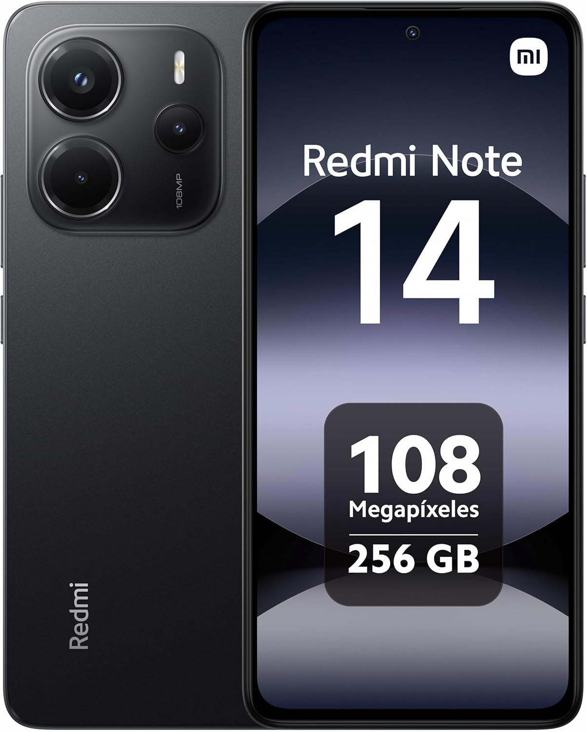 Xiaomi Redmi Note 14 4G LTE (for Tmobile Mint Tello Global) (256GB + 8GB) 6.67″ 120Hz 108MP AI Camera Global Version Dual Sim (Midnight Black)