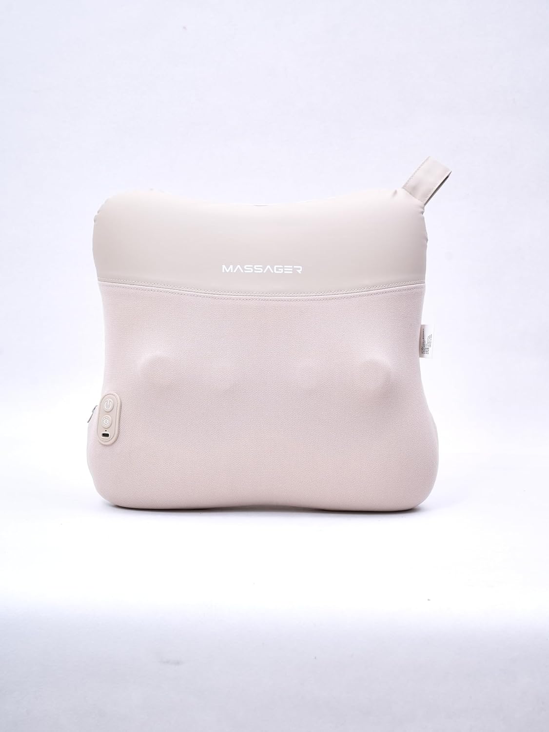 3-in-1 Shiatsu Massage Pillow with Heat, Dual-Side Hot Compress (100–122°F), 4 Kneading Nodes, 2000mAh Rechargeable Battery, Ergonomic Support for Neck, Back & Legs, Cordless for Home & Office