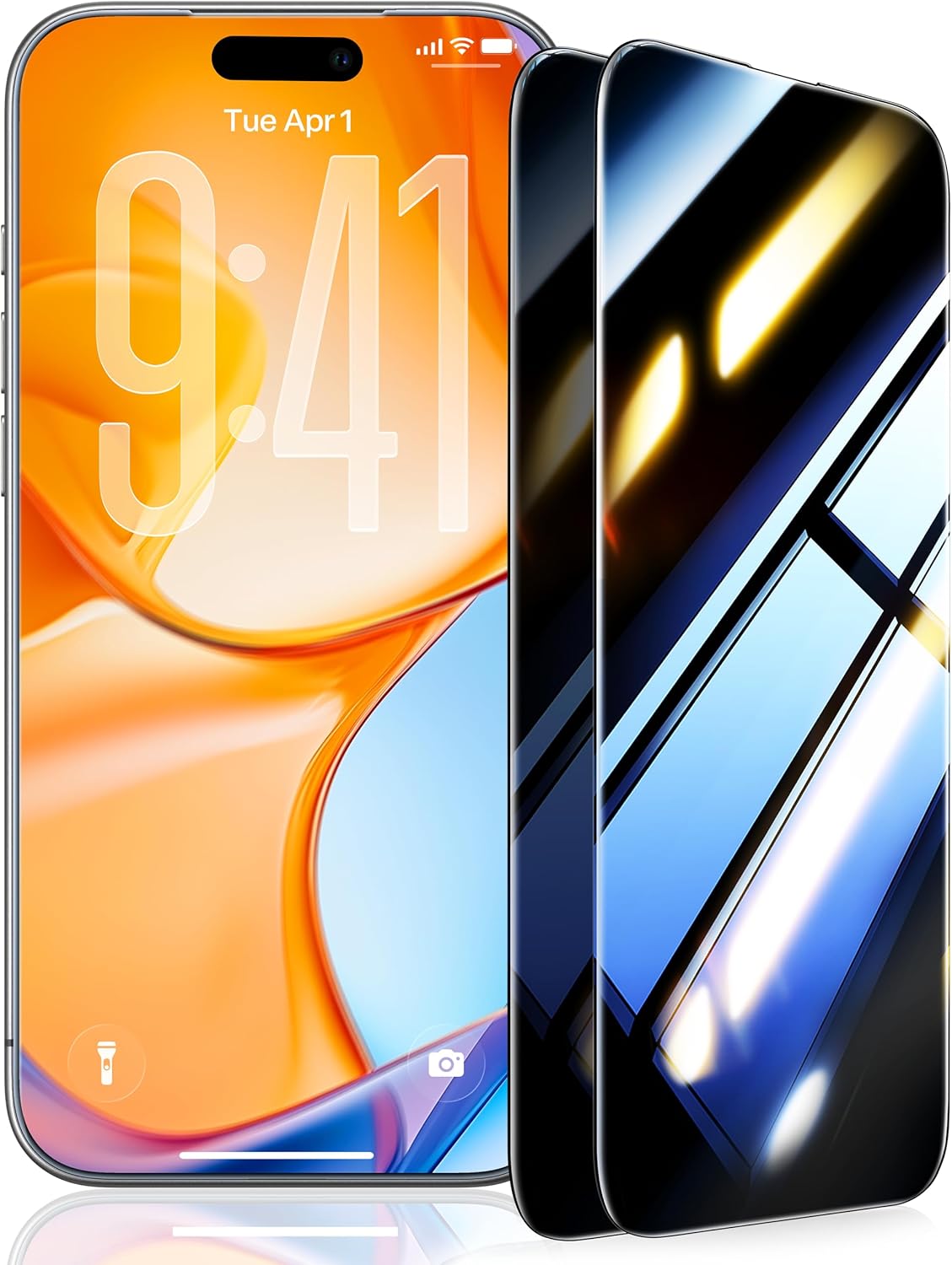 UltraGlass TOP 9H+ Armor for iPhone 17 Pro Max Privacy Screen Protector [NO.1 Military Grade Shatterproof] Privacy Screen 17 Pro Max Tempered Glass 17 ProMax [100% Anti-Spy] Longest Durable, 2 Pack