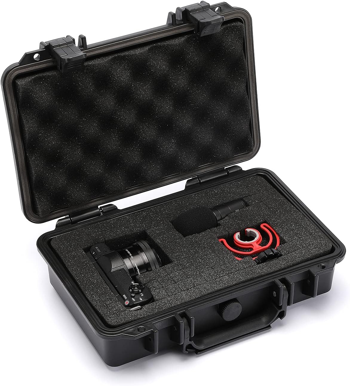 CASOMAN 11.5-Inch Water-Proof & Explosion-Proof Box, with Cush- Proof Sponge, IP67 Water Proof Grade, Customizable Foam