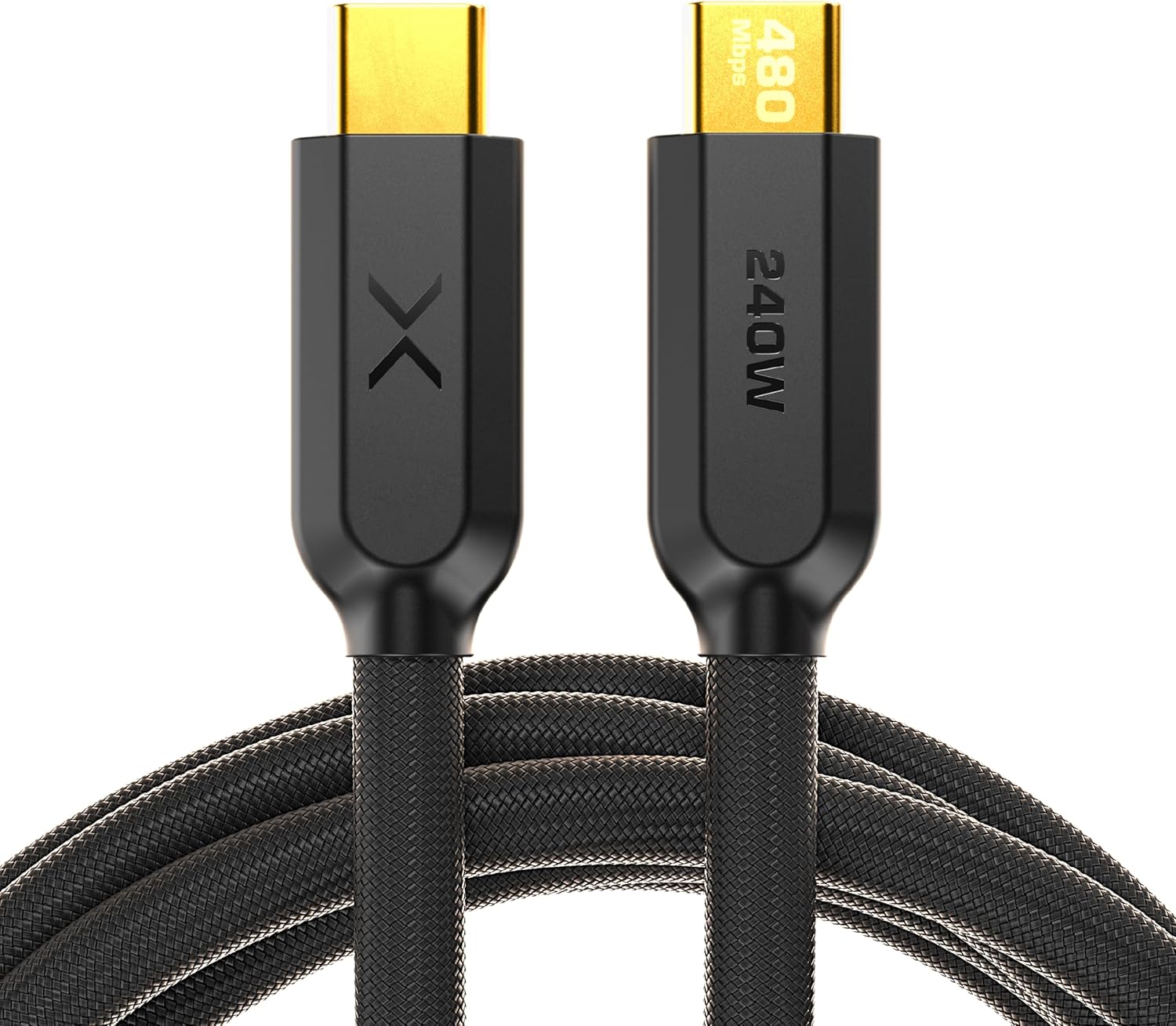 NOCO XGrid XC3: 240W USB-C to USB-C Cable – Type C Fast Charging Cord, USB-IF Certified, Smart E-Marker Chip, 480Mbps Data, UltraFlex Braided Nylon + Silicone Jacket, 10-Foot Durable Design