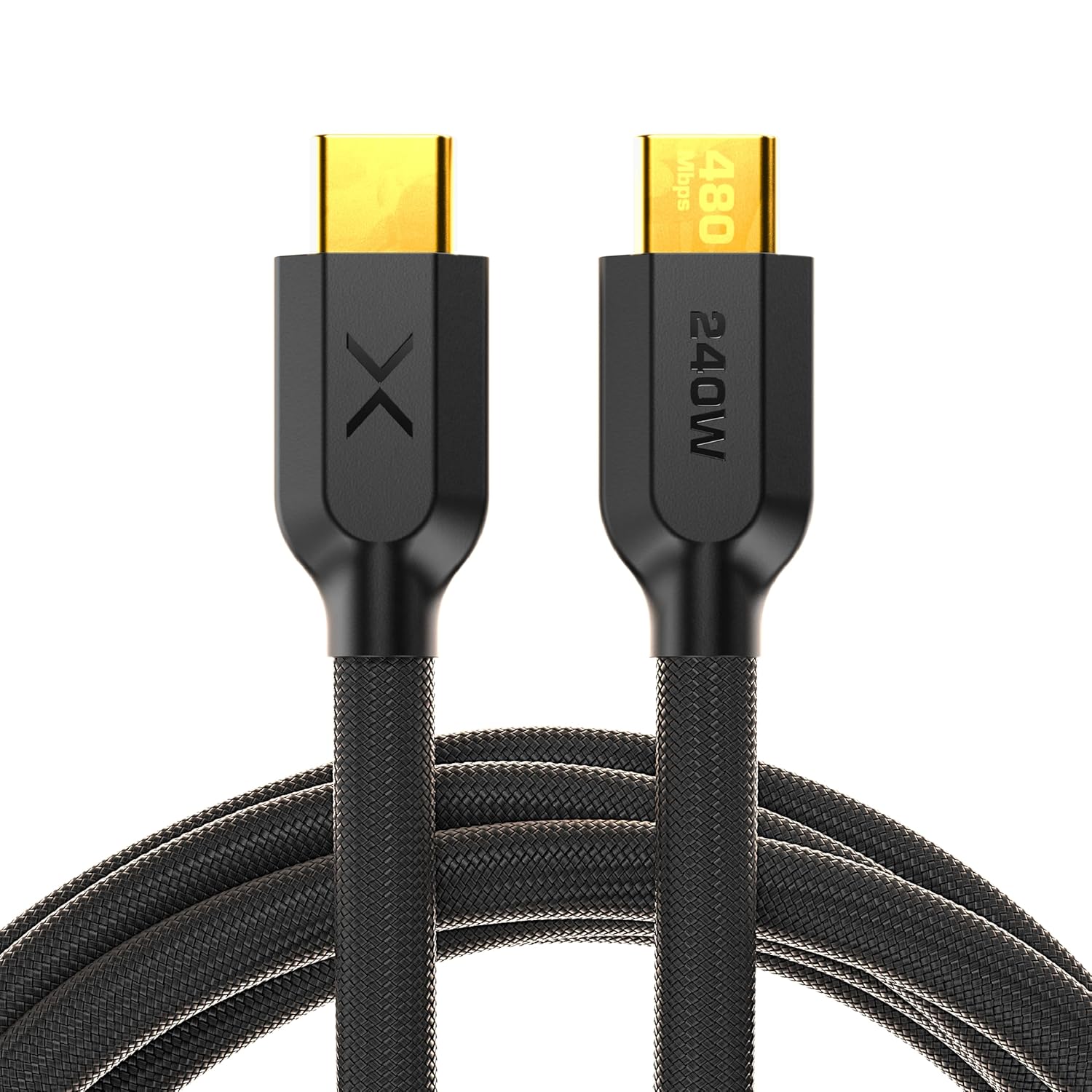 NOCO XGrid XC1: 240W USB-C to USB-C Cable – Type C Fast Charging Cord, USB-IF Certified, Smart E-Marker Chip, 480Mbps Data, UltraFlex Braided Nylon + Silicone Jacket, 3-Foot Durable Design