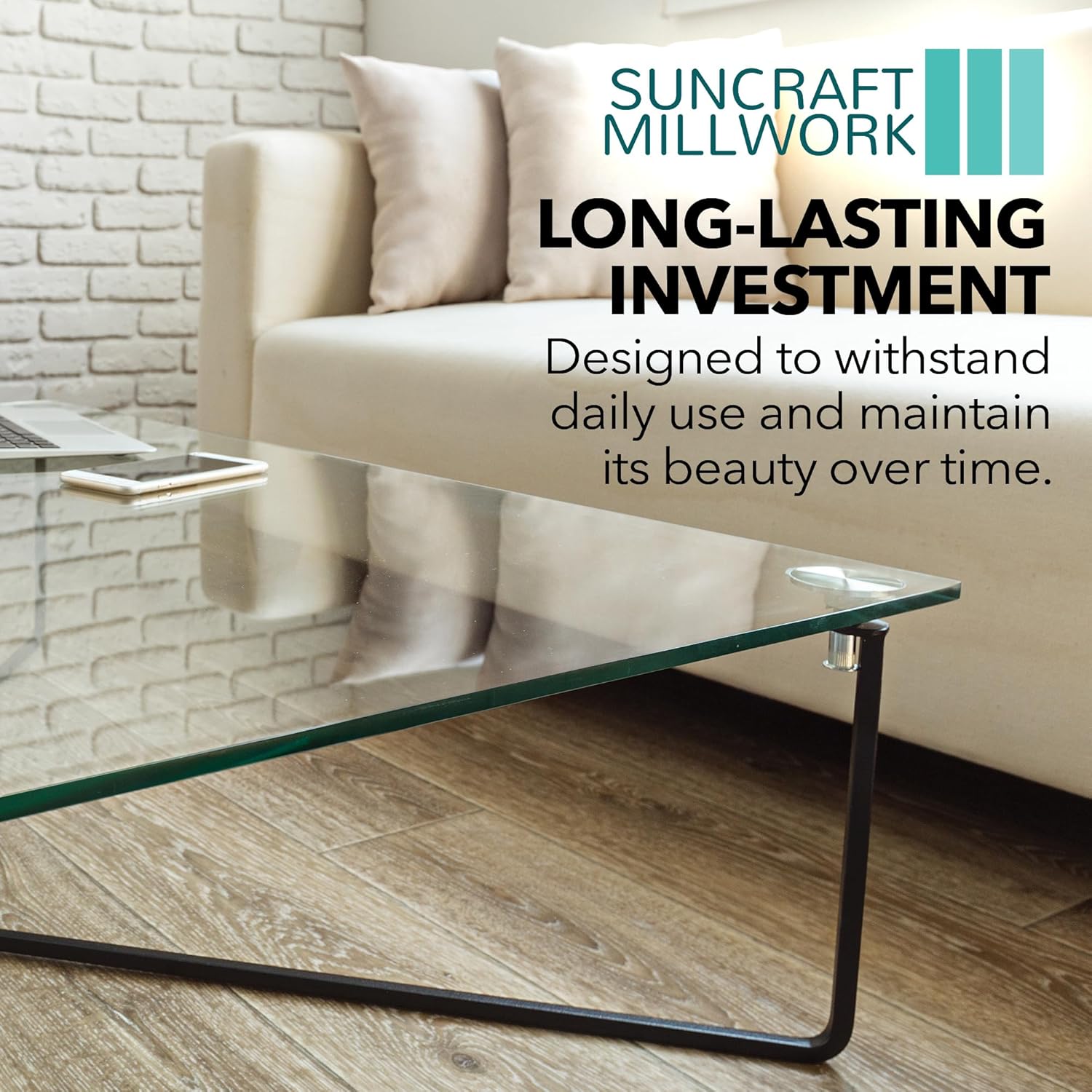 Custom Cut to Size Glass – 1/8″, “5/32”, “3/16”, “1/4”, “3/8” Thickness | Tempered & Annealed Glass Panels for Shelves, Tabletop, Doors, Windows, & DIY Crafts | Fast 3-Day Production