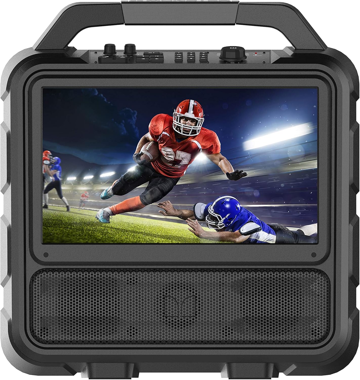 Monster Vision 2 | Portable Entertainment System, 15.6” 1080p Display, 60W Audio | Up to 25 Hours Playback | Two HDMI Ports for Your Favorite Smart Streaming Device & Gaming Console | Portable TV