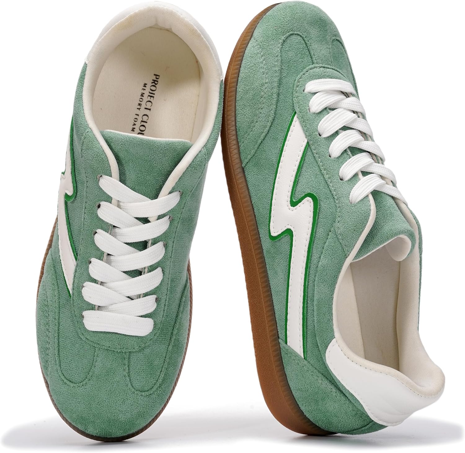 Project Cloud Sneakers for Women – Lace-Up Shoes for Women Trendy Women Sneakers with Memory Foam Insole Women’s Fashion Sneakers Non-Slip Womens Shoes (Irita)