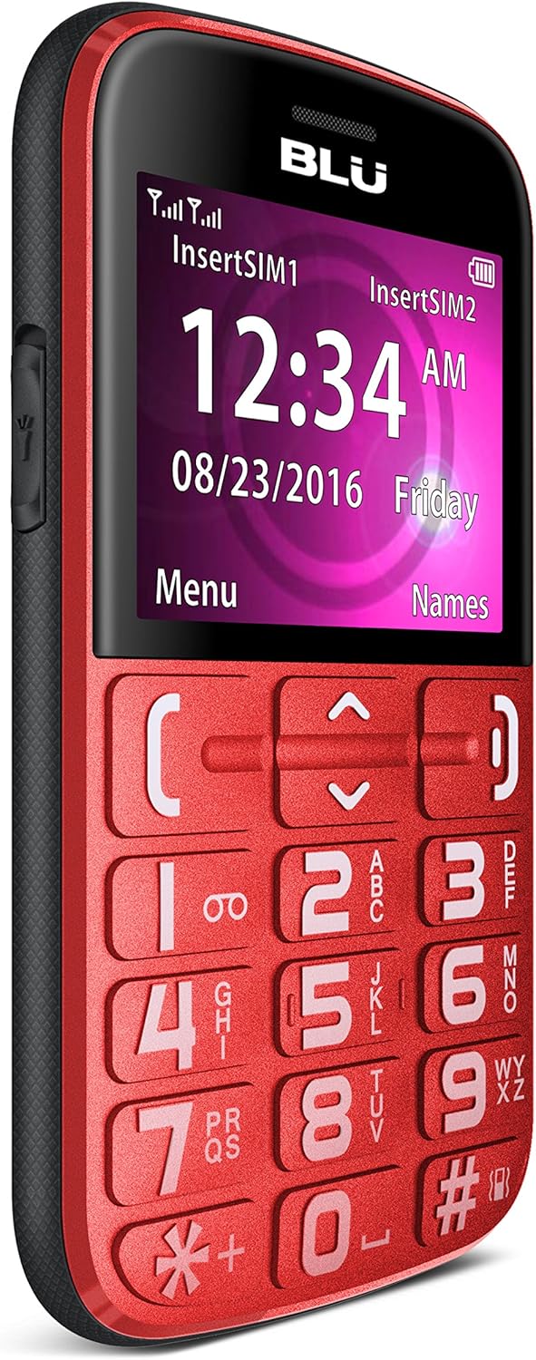 BLU Joy – 2.4″, Factory Unlocked Phone – Red