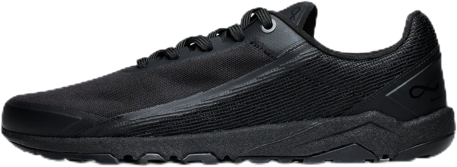 Womens Lightweight Flexible Trail Running Shoes – Minimalist Zero Drop Trainers with Wide Toe Box – Japanese Inspired Athletic Sneakers Black