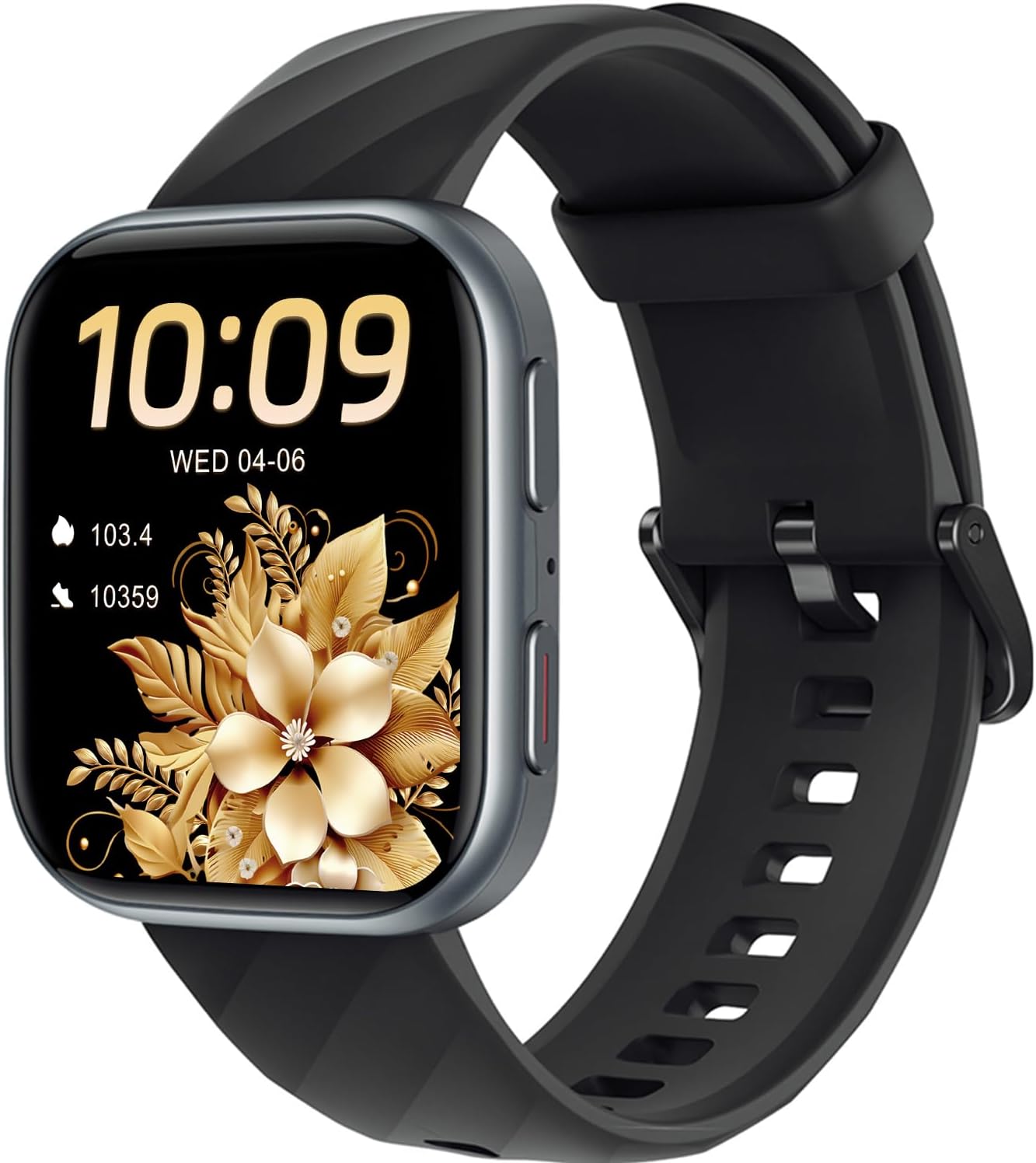 MorePro Health Fitness Tracker with 24/7 Heart Rate/Blood Pressure Monitor, Blood Oxy-gen/Sleep Tracking, 120+ Sports Activity Tracker, Smart Watch (Make/Answer Call) with Step Counter for Women Men