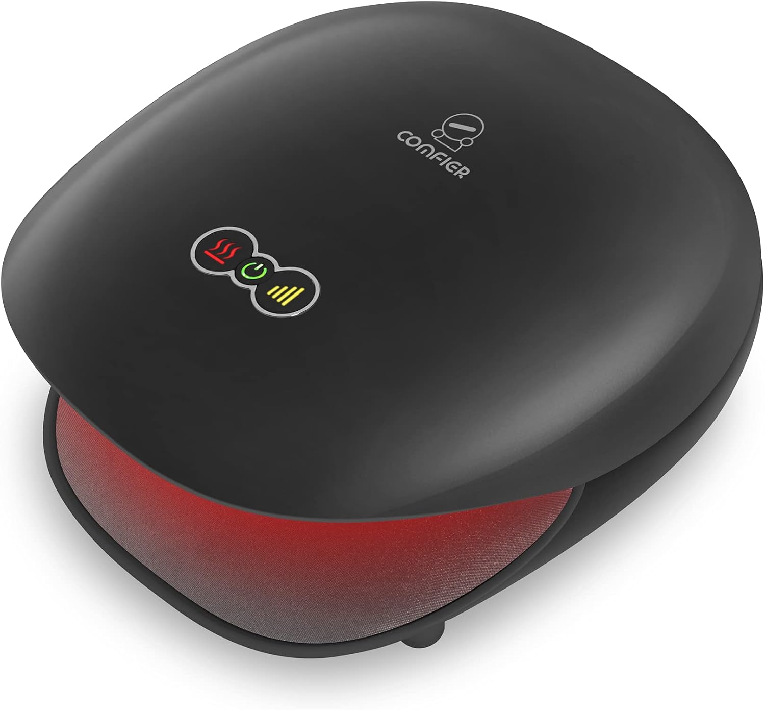 COMFIER Wireless Hand Massager with Heat -3 Levels Compression & Heating,Rechargeable Hand Massager Machine for Carpal Tunnel,Ideal Gifts for Women (Black)