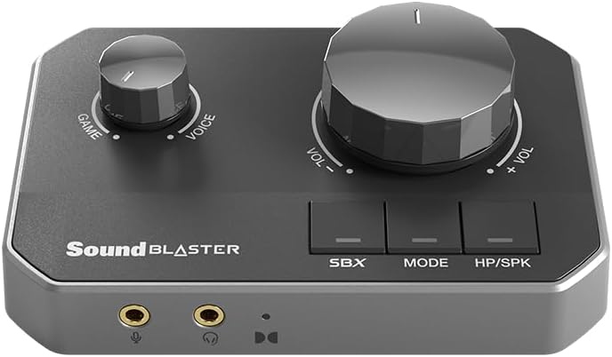 Sound Blaster G8 – Hi-Res Gaming USB DAC with Dual USB Audio Mixing and Fully Customizable Acoustic Engine and 10-Band Equalizer