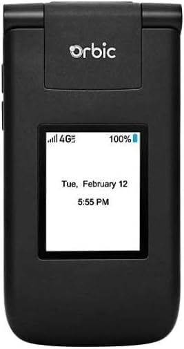 Orbic Journey V Verizon Postpaid 4g LTE 8GB Flip Phone – Black (Renewed)