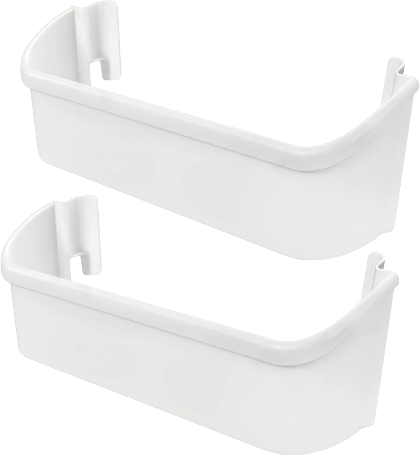 2 PACK UPGRADE 240323001 Refrigerator Door Bin Shelf Fit for Frigidaire Door Shelf Replacement Parts FFHS2611LBPA FFHS2611LWMA FGHS2655PF5A FGHS2631PF2, Fit Bottom Bin-NOT Fit Freezer Door