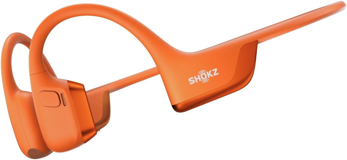SHOKZ New OpenRun Pro 2- Bone Conduction Headphones, Open-Ear Bluetooth Wireless Sport Earphones for Running, Workouts – Sweat Resistant, Secure Comfortable Fit -Deep Bass, Smart Mic, Reflective Strip