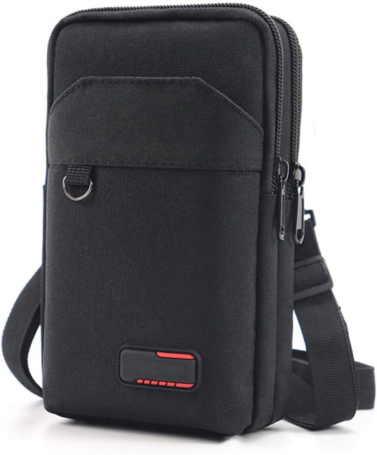 Travel Cell Phone Pouch Belt Pouch, Phone Holster Crossbody Bag with Shoulder Strap for iPhone Case Holder for Hand with Neck Lanyard Smartphone Walking Passport Wallet | with Shoulder Strap, Case Holder, for Hand, with Neck Lanyard, Walking, Passport Wallet