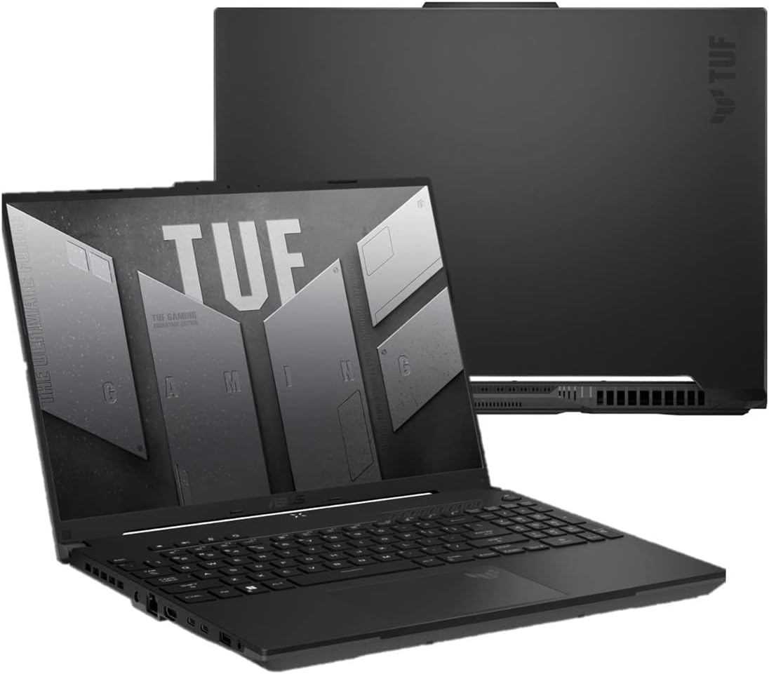 EXCaliberPC 2023 ASUS TUF Gaming A16 FA617NS-A16.R77600 (AMD Ryzen 7 7735HS, 16GB RAM, 512GB NVMe SSD, AMD Radeon RX 7600S, 16″ 165Hz FHD+, Windows 11) Gaming Notebook – Off Black