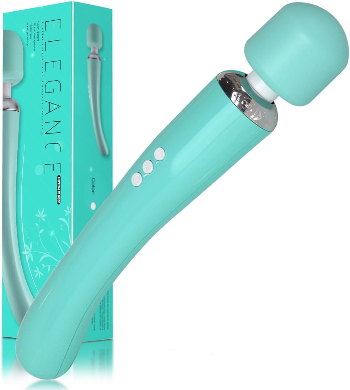 Therapeutic Cordless Massager – Powerful Massage Tool Handheld 8 Speeds 20 Patterns – Rechargeable Hand Massagers for Sore Muscles – Hand Held Massage Tool for Neck & Back